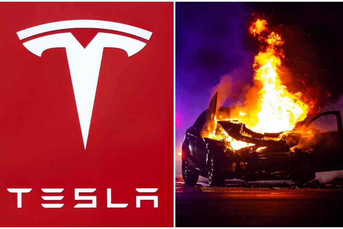 Tesla ancora a fuoco