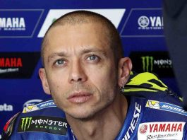 Valentino Rossi fa fatica a Valencia