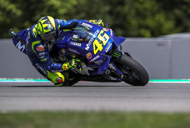 La Yamaha M1 di Valentino Rossi