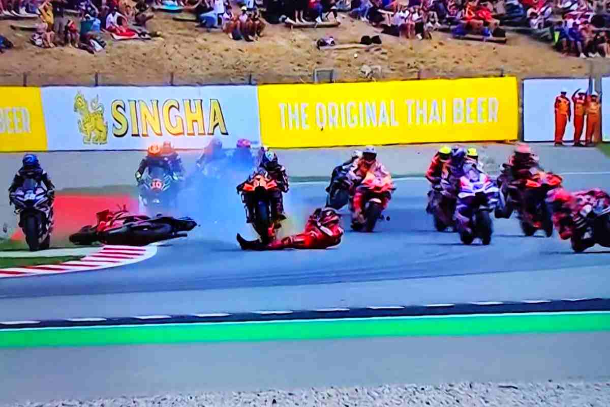 MotoGP, incidente Bagnaia