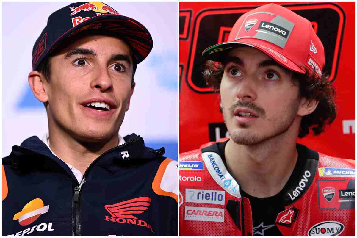 Marc Marquez e Pecco Bagnaia che pressione