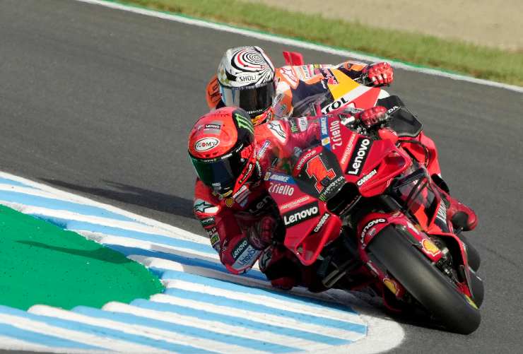 Pecco Bagnaia e Marc Marquez prossimi rivali