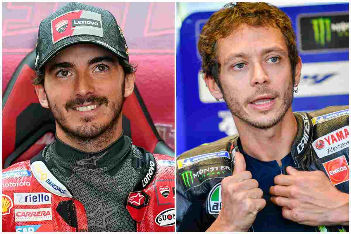 Pecco Bagnaia e Valentino Rossi che parole