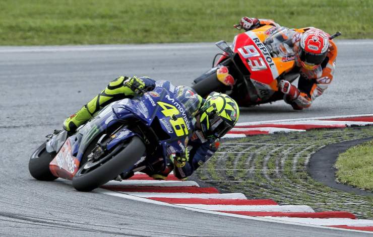 Valentino Rossi e Marc Marquez grande differenza