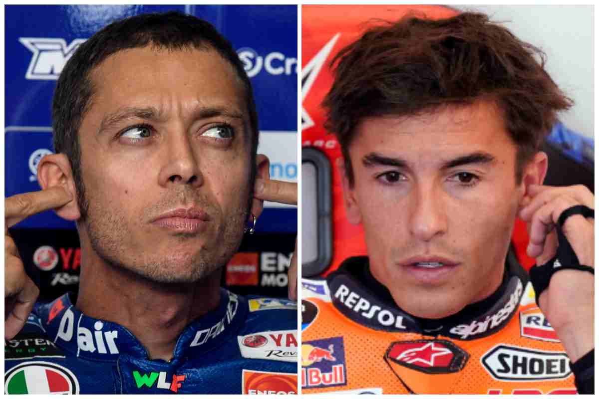 Valentino Rossi e Marc Marquez che stoccata
