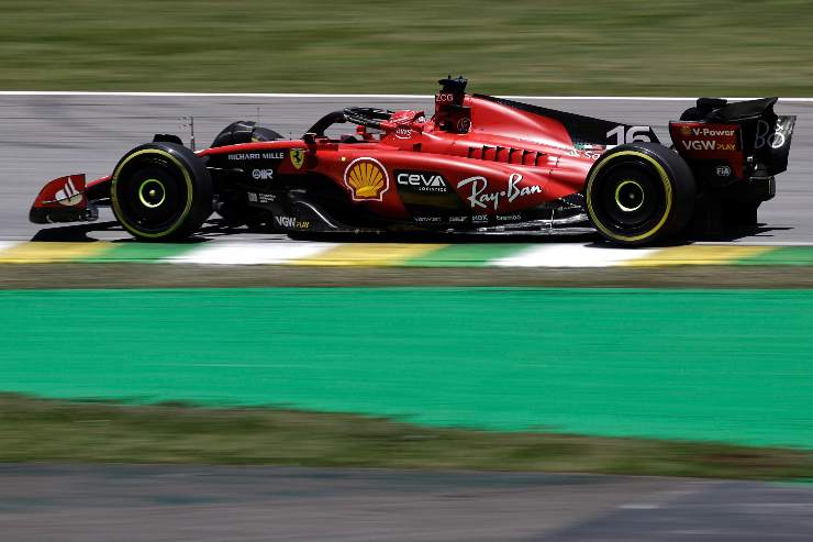 Charles Leclerc quinto nella Sprint Race di Interlagos