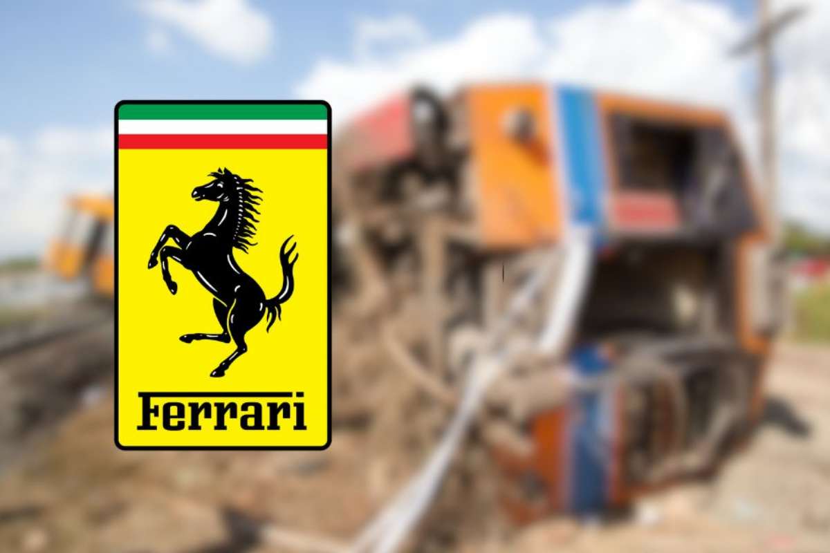 Ferrari il treno deraglia