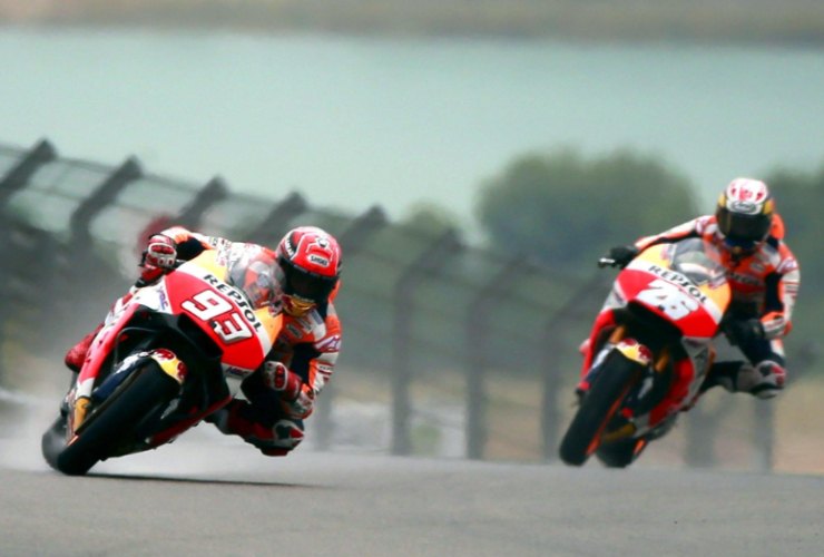 Marc Marquez e Dani Pedrosa ex compagni