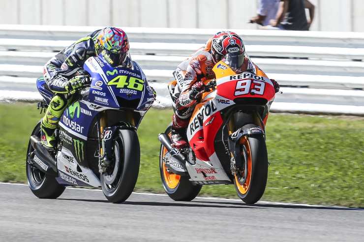 Marc Marquez e Valentino Rossi nuove scintille