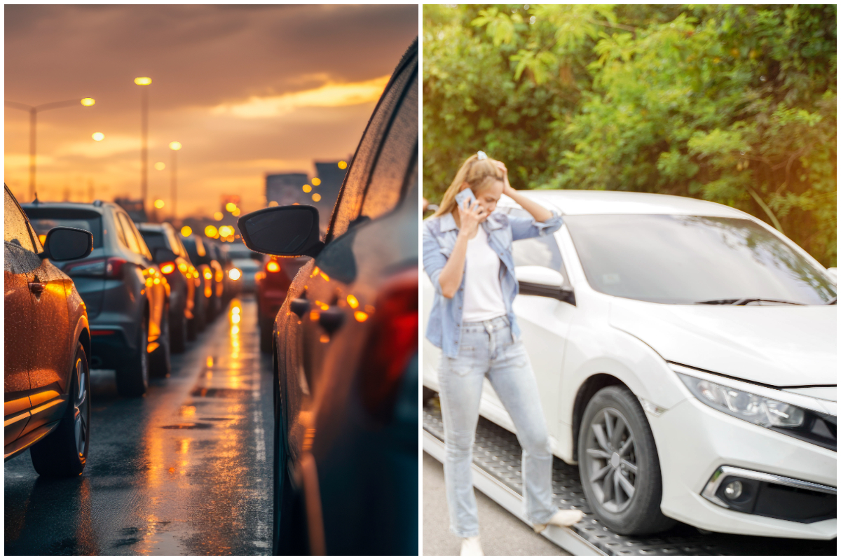 Auto, l’automobilista si ferma per un problema