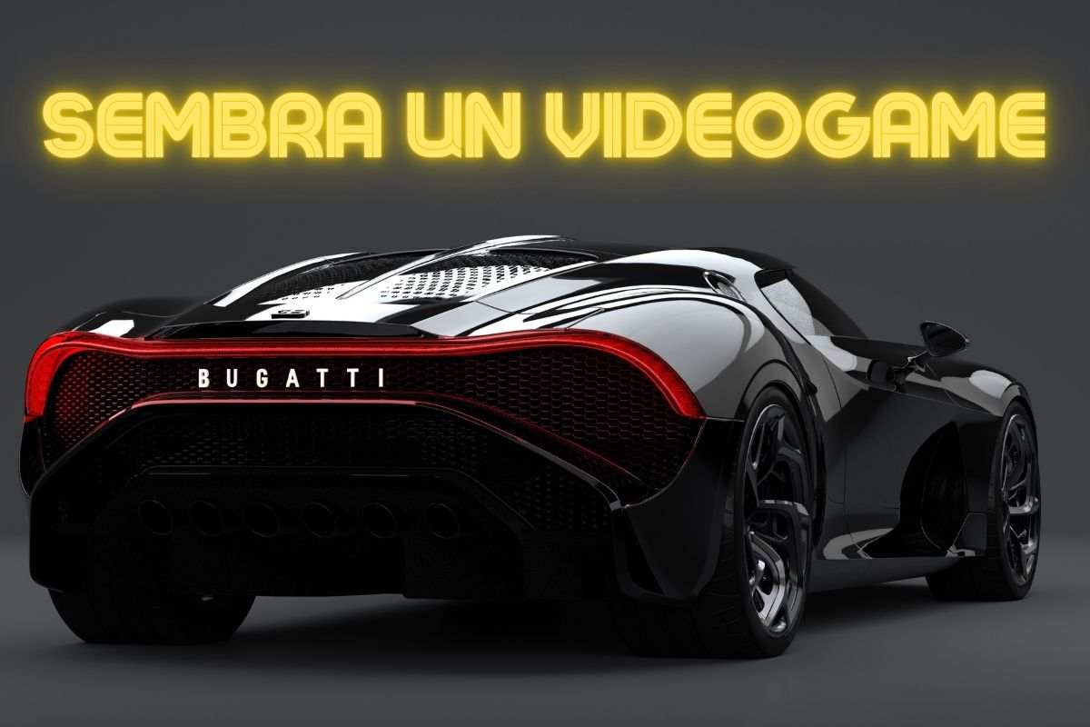 Bugatti, svelato un dettaglio spaziale: sembra uscita da un videogame