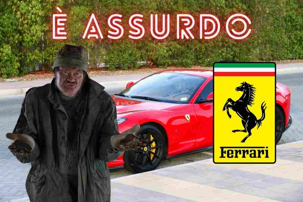 Trattano malissimo un barbone: dopo arriva in Ferrari e la reazione è scioccante (VIDEO)