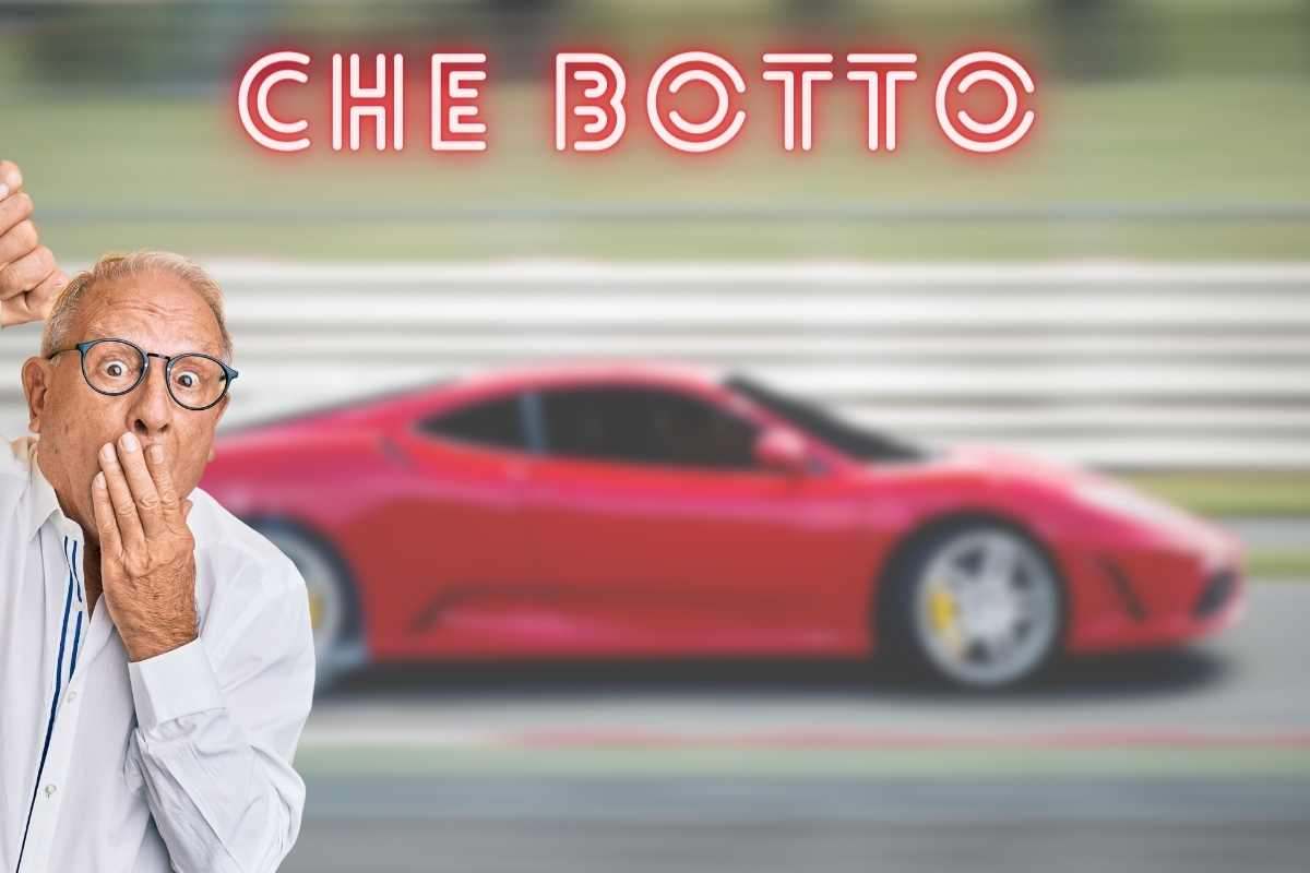 Incidente spaventoso per una Ferrari: le immagini fanno paura
