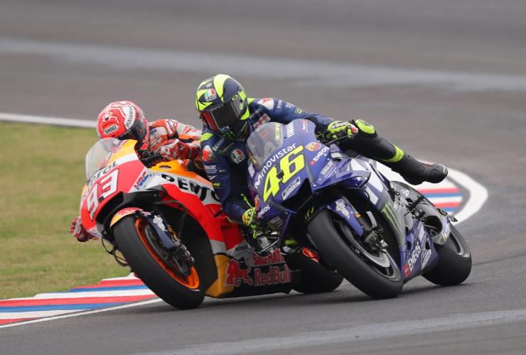Marc Marquez e Valentino Rossi parla Alex