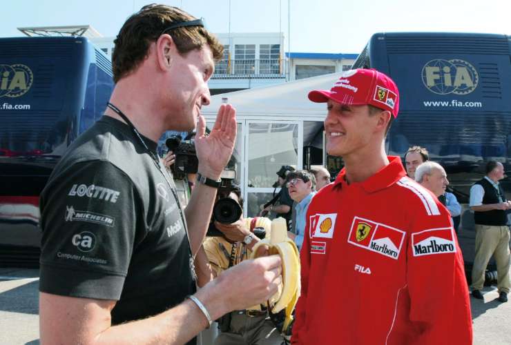 Il racconto di Coulthard su Schumacher