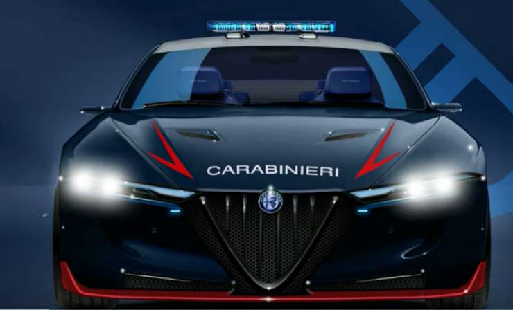 Alfa Romeo Giulia Quadrifoglio Carabinieri linea da sogno