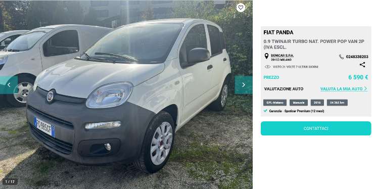 FIAT Panda prezzo unico