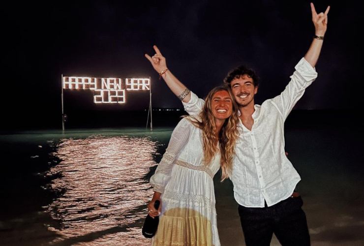 Bagnaia con la ragazza