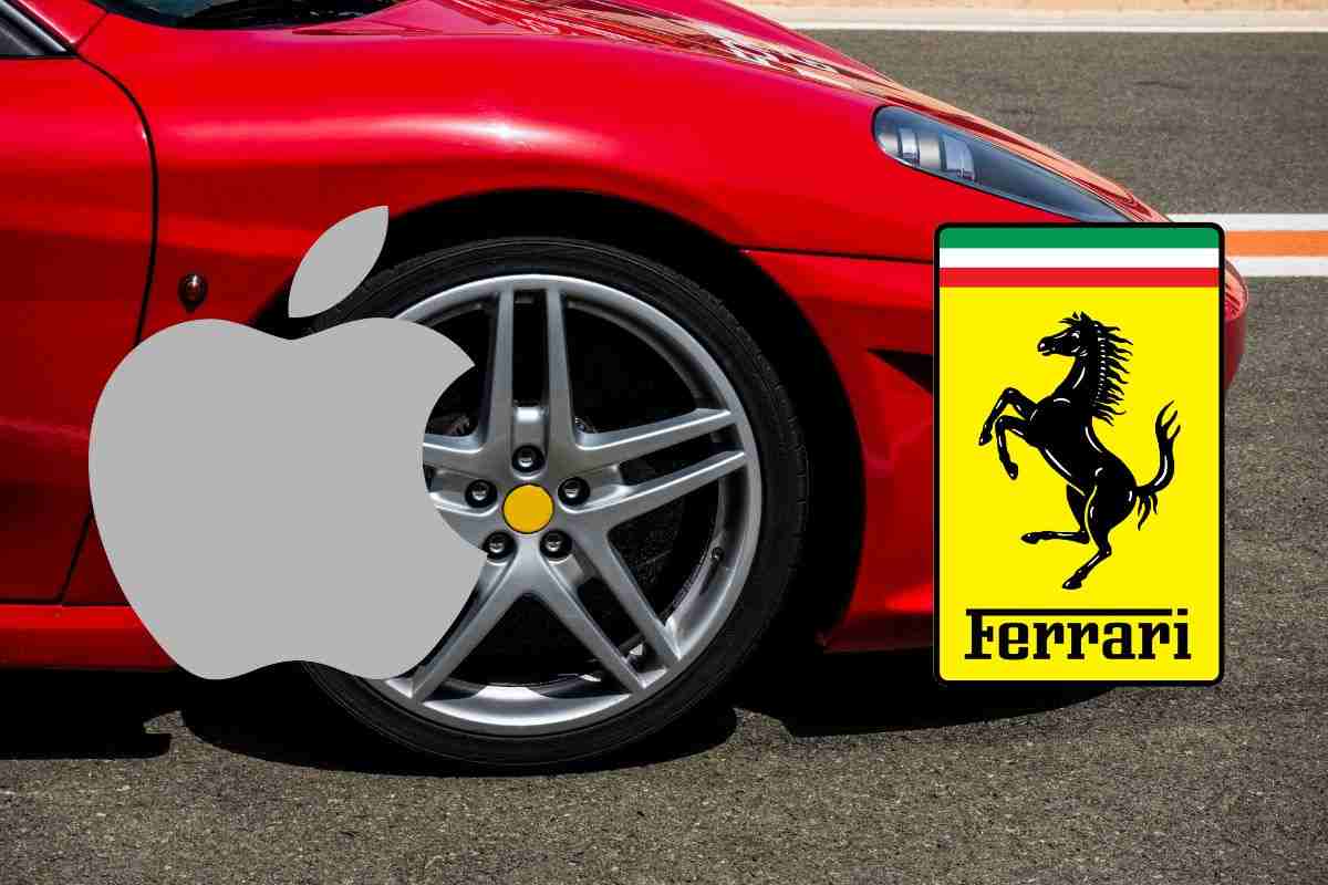 This Ferrari features Apple details on the dashboard which makes it unique: it is full of hearts