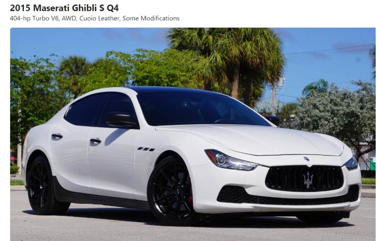 Acquista una Maserati a meno di 15mila Euro
