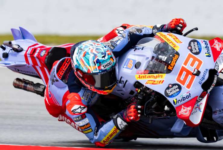Marc Marquez in sella alla GP23 