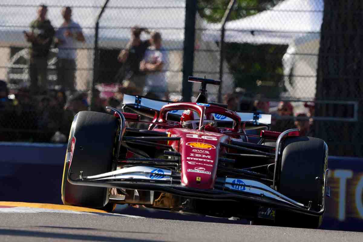 Imola, Leclerc in azione