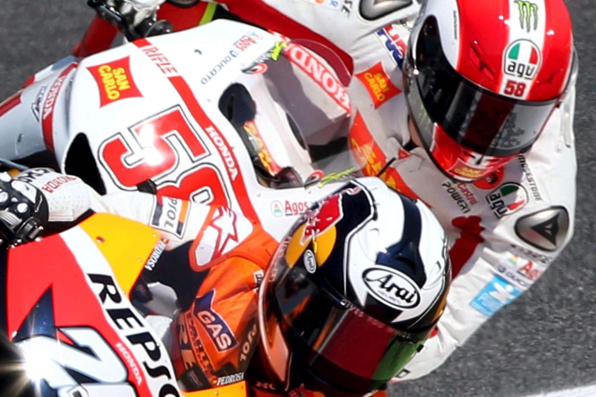 Pedrosa e Simoncelli messaggio strappacuore