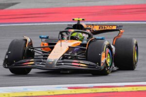 F1 Lando Norris in pole position