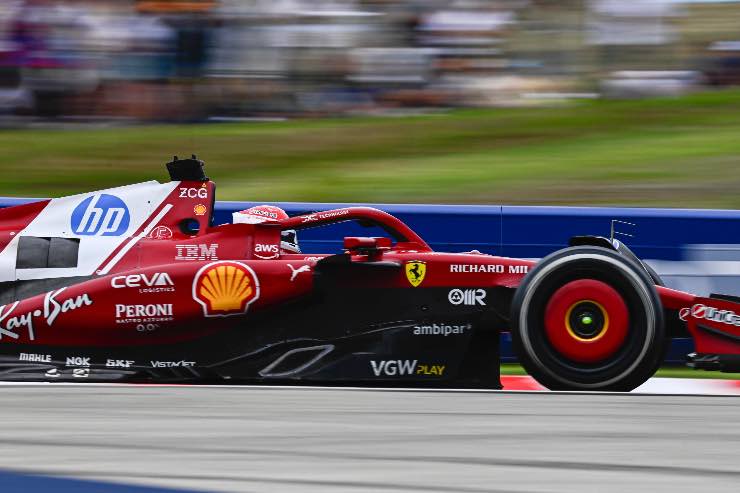 Charles Leclerc problemi all'anteriore