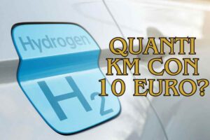 Auto idrogeno 10 euro autonomia