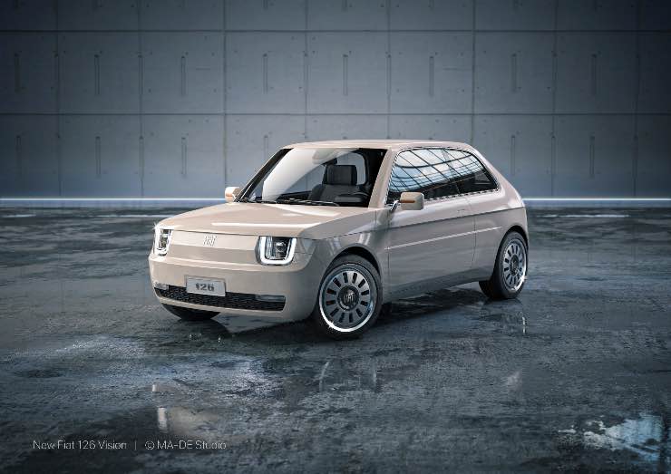 FIAT 126 Vision ritorno con le E-Car