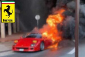 Bolide in fiamme