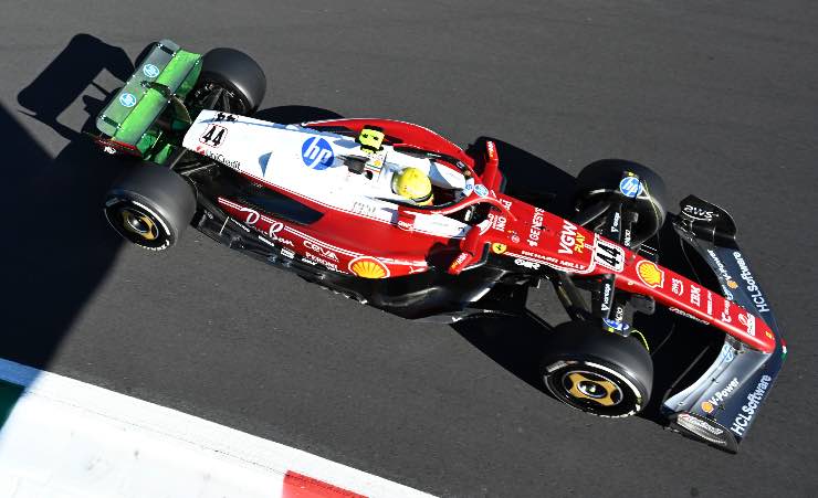 Lewis Hamilton problemi temperatura interna delle gomme