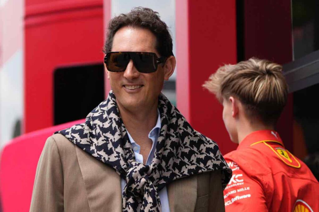 John Elkann gioia Ferrari